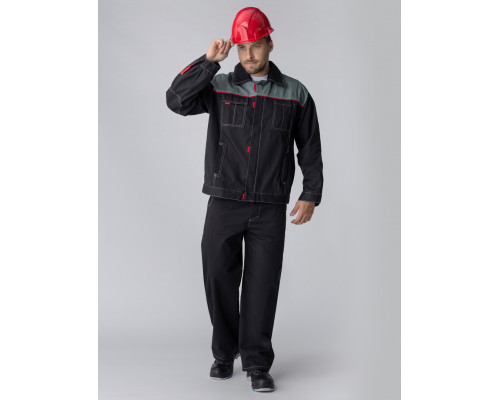 Костюм Флофт-1 (тк.Саржа,250) брюки, т.серый/серый в Горно-Алтайске